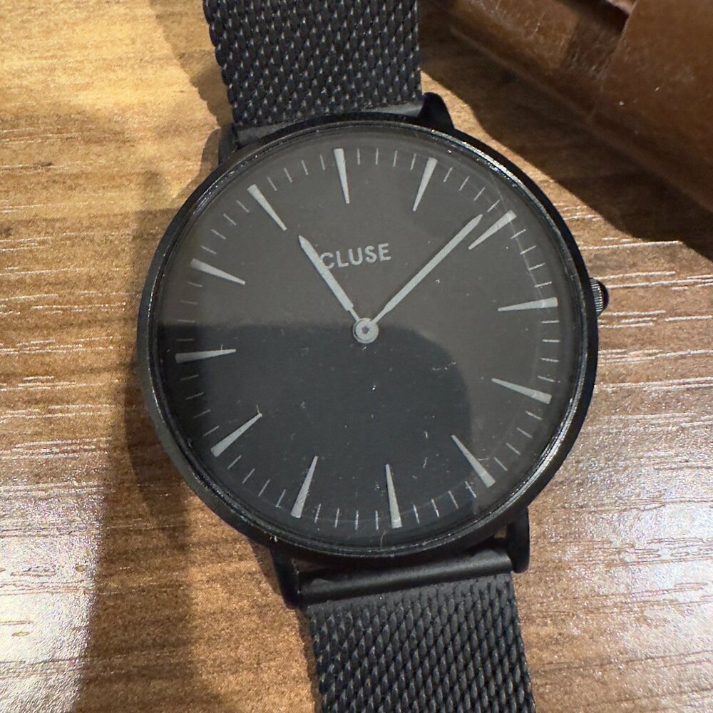 Cluse La Boheme Black Mesh Watch (Women's)